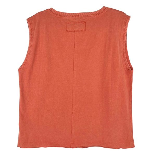 Free People Kasee Muscle Tee Sz XS Baked Earth Knit - Picture 7 of 13